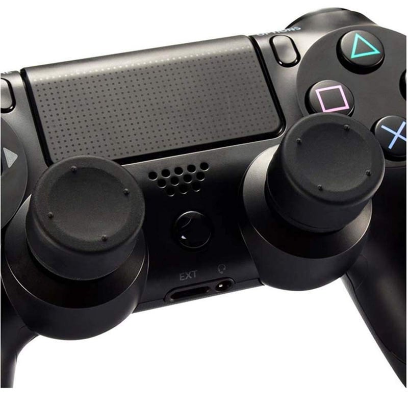 Rowsmau 8 Pcs Heightened Soft Silicone Anti-Slip Analog Joystick Thumb Grip Stick Cap Cover Case Skin Skid Heighten for PlayStation 4 PS4 PS3 Xbox Controller (Black) - Image 5
